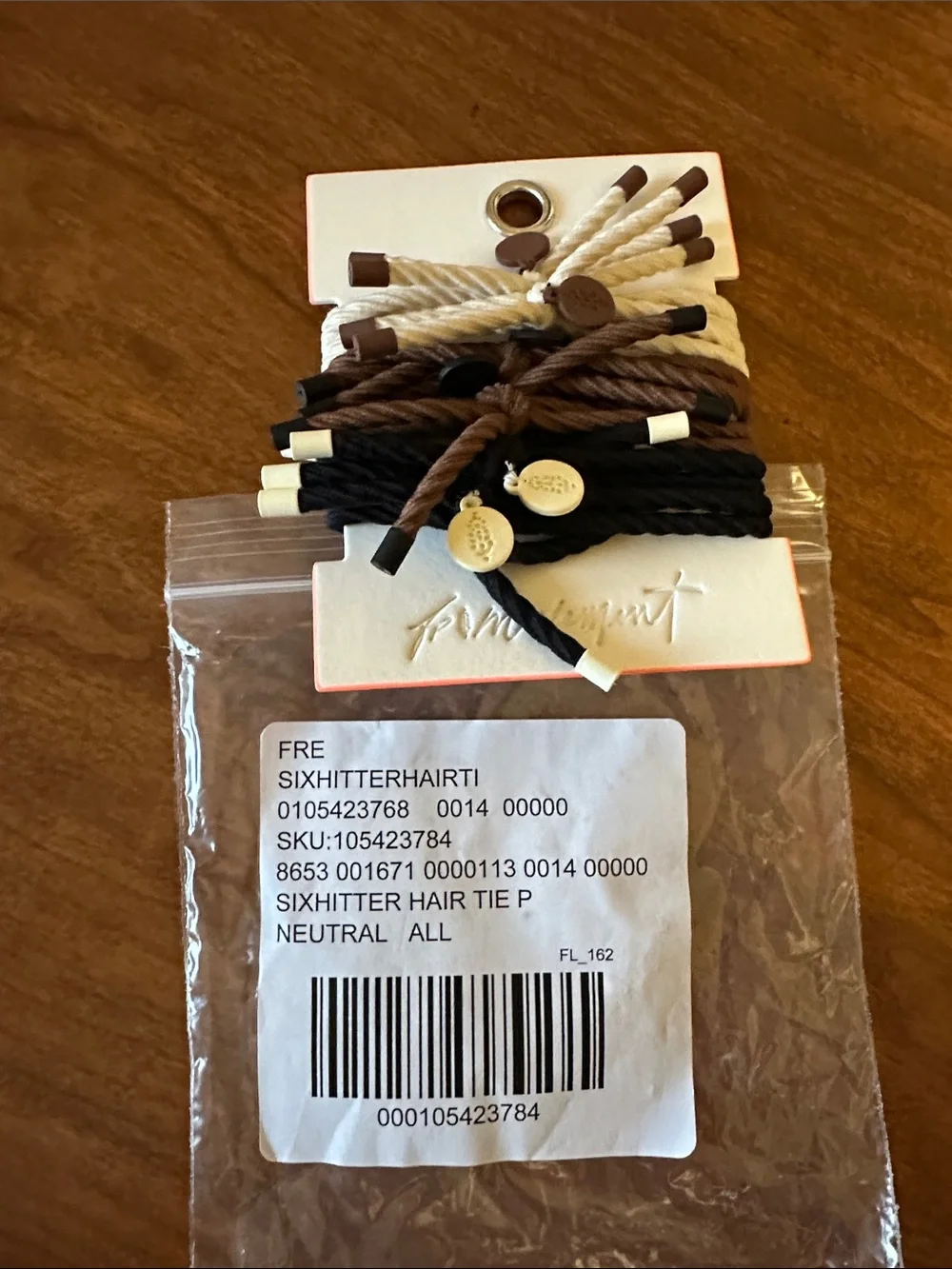 Free People Six Hitter Neutral 6 piece Hair Tie Set NWT